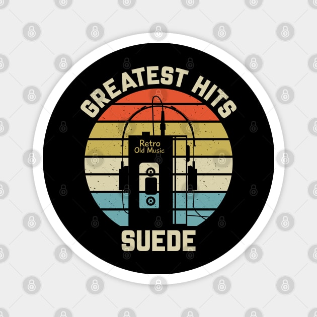 Greatest Hits Suede Magnet by Dinosaur Mask Store